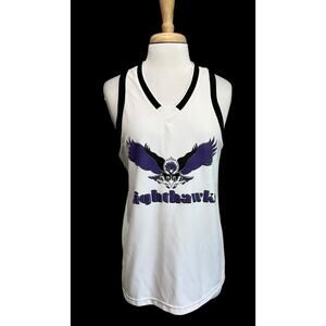 Vintage WORTH Women's Large Nighthawks Nylon Athletic Jersey Tank Top #5